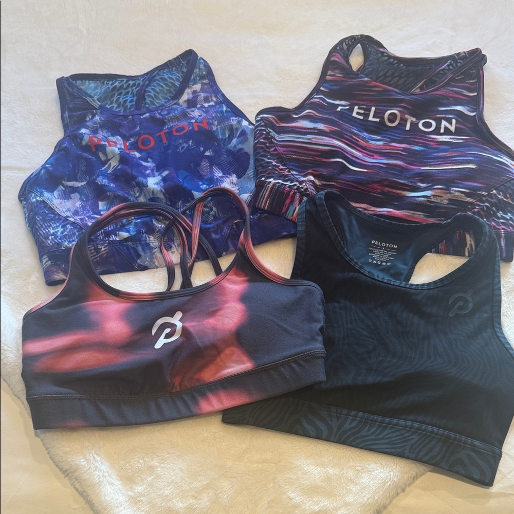 Peloton Women's Sports Bra Collection (4); all mediums